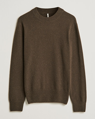 Herre | New Nordics | Sunflower | Moon Alpaca Sweater Dark Brown