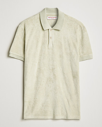 Herre | Orlebar Brown | Orlebar Brown | Jarrett Towelling Polo Parched Green