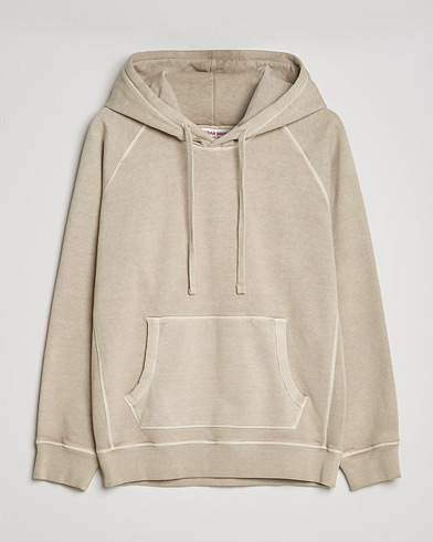 Herre | Orlebar Brown | Orlebar Brown | Francis Garment Dyed Cotton Hood Parched Green