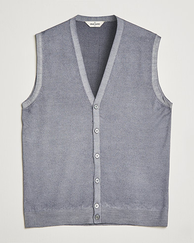 Herre | Slipovers | Gran Sasso | Vintage Merino Fashion Fit Slipover Light Grey