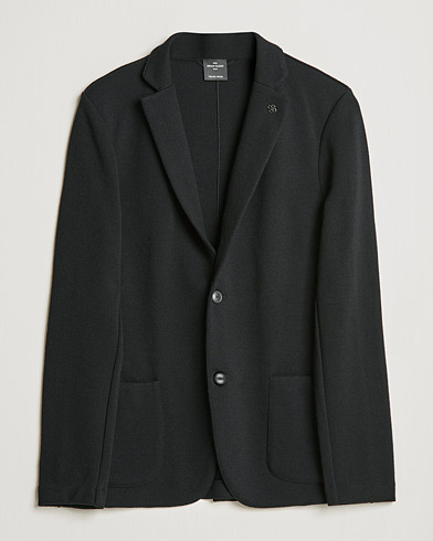 Herre | Blazere & jakker | Gran Sasso | Travel Wool Knitted Jacket Black