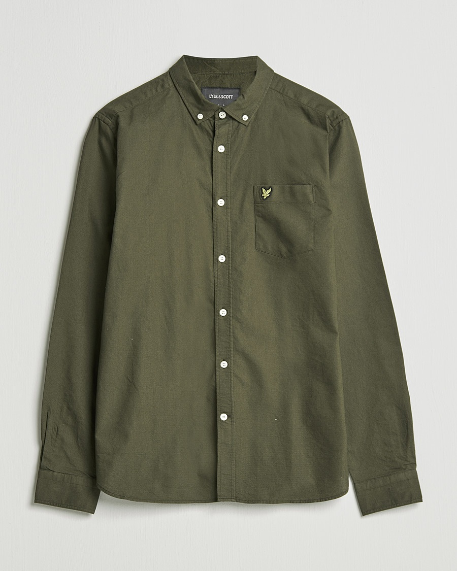 Herre | Lyle & Scott | Lyle & Scott | Lightweight Oxford Shirt Olive