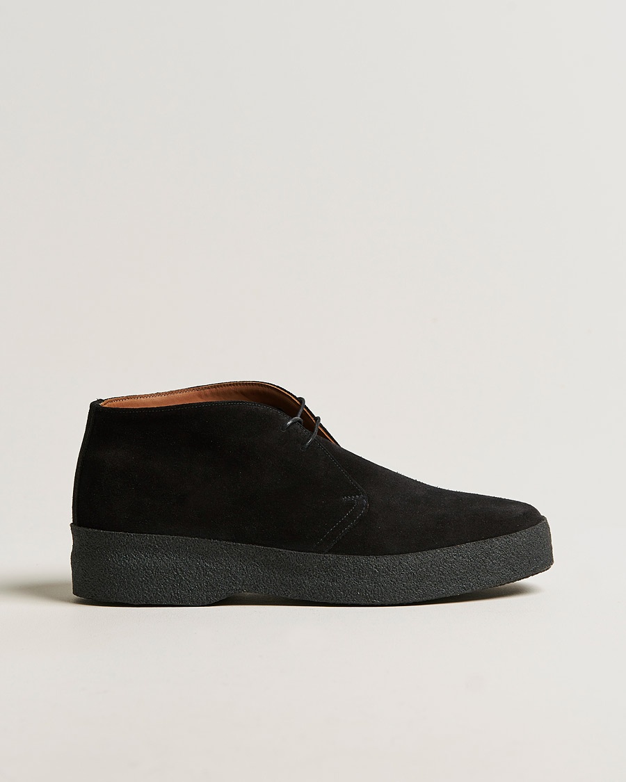 Sanders Sam Chukka Boot Black Suede – Sort