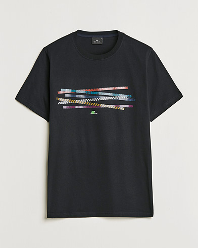 Herre | PS Paul Smith | PS Paul Smith | Tapes Cotton T-Shirt Black