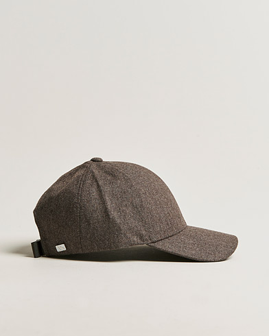 Herre |  | Varsity Headwear | Flannel Baseball Cap Taupe Brown