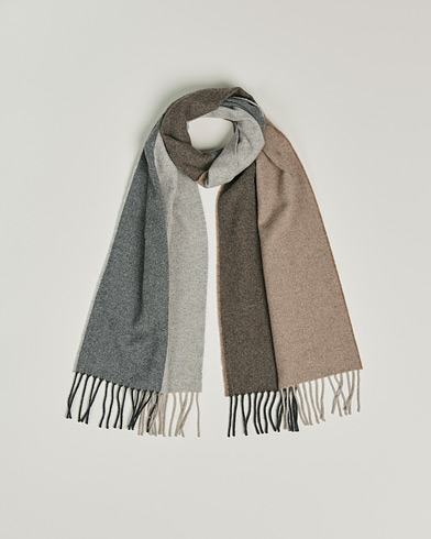 Herre | Begg & Co | Begg & Co | Brook Recycled Cashmere/Merino Scarf Natural