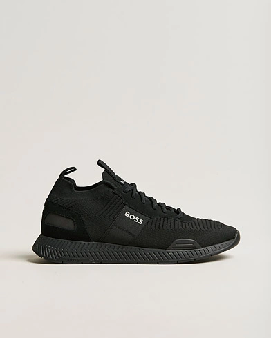 Herre | Sorte sneakers | BOSS BLACK | Titanium Running Sneaker Black