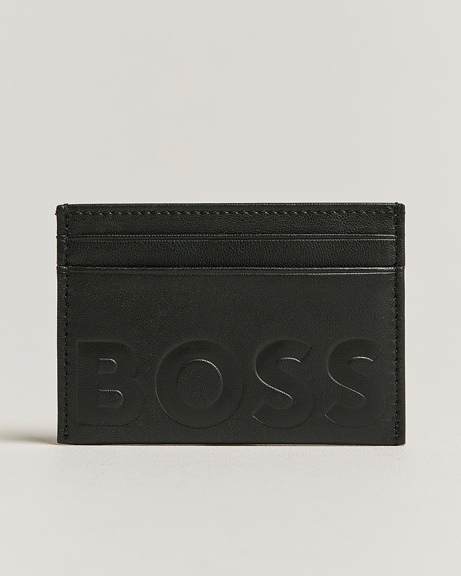Herre | | BOSS BLACK | Signature Leather Card Holder Black