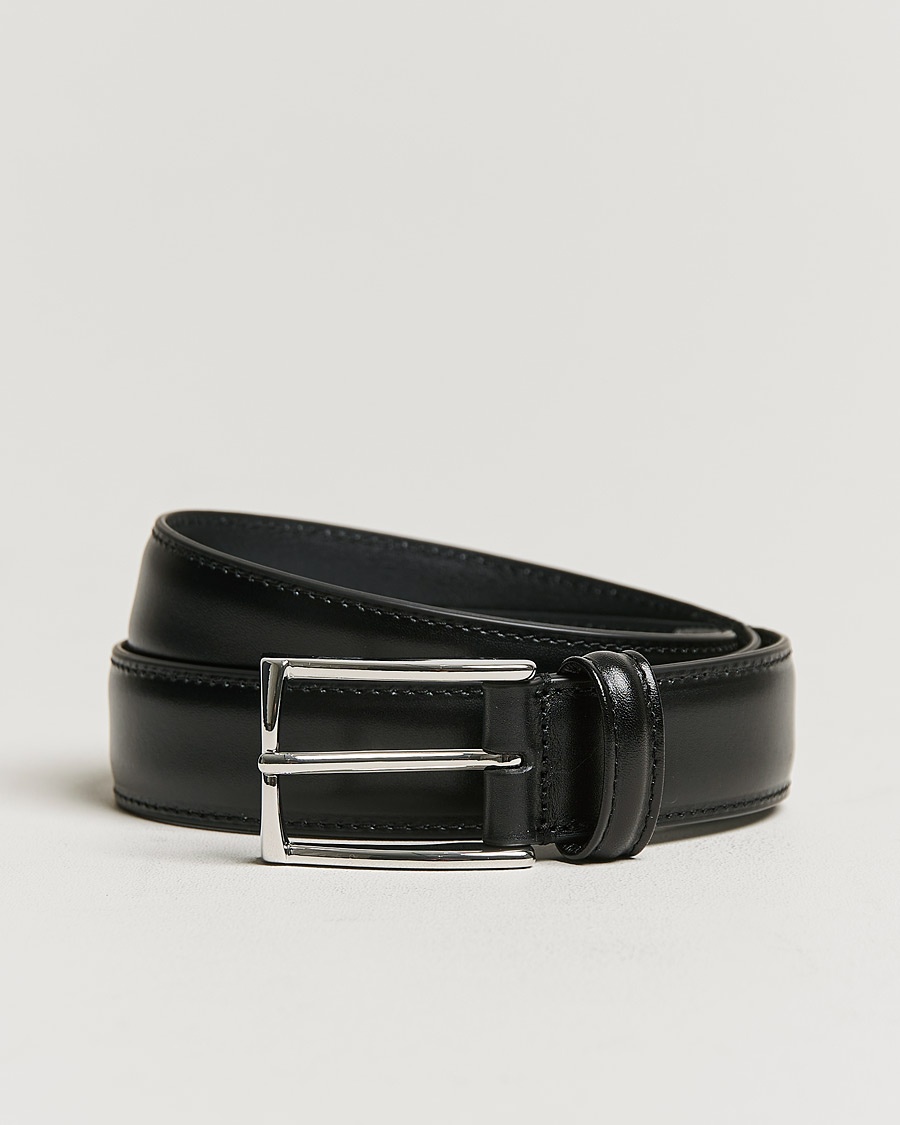 Anderson's Leather Suit Belt 3 cm Black – Sort