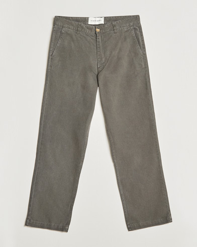 Herre | A Day's March | A Day's March | Redwood Cotton/Tencel Trousers Olive