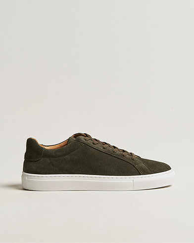 Herre | Sko i ruskind | A Day's March | Suede Marching Sneaker Dark Olive