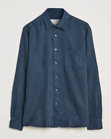 Herre | Casual | A Day's March | Daintree Tencel Shirt Navy