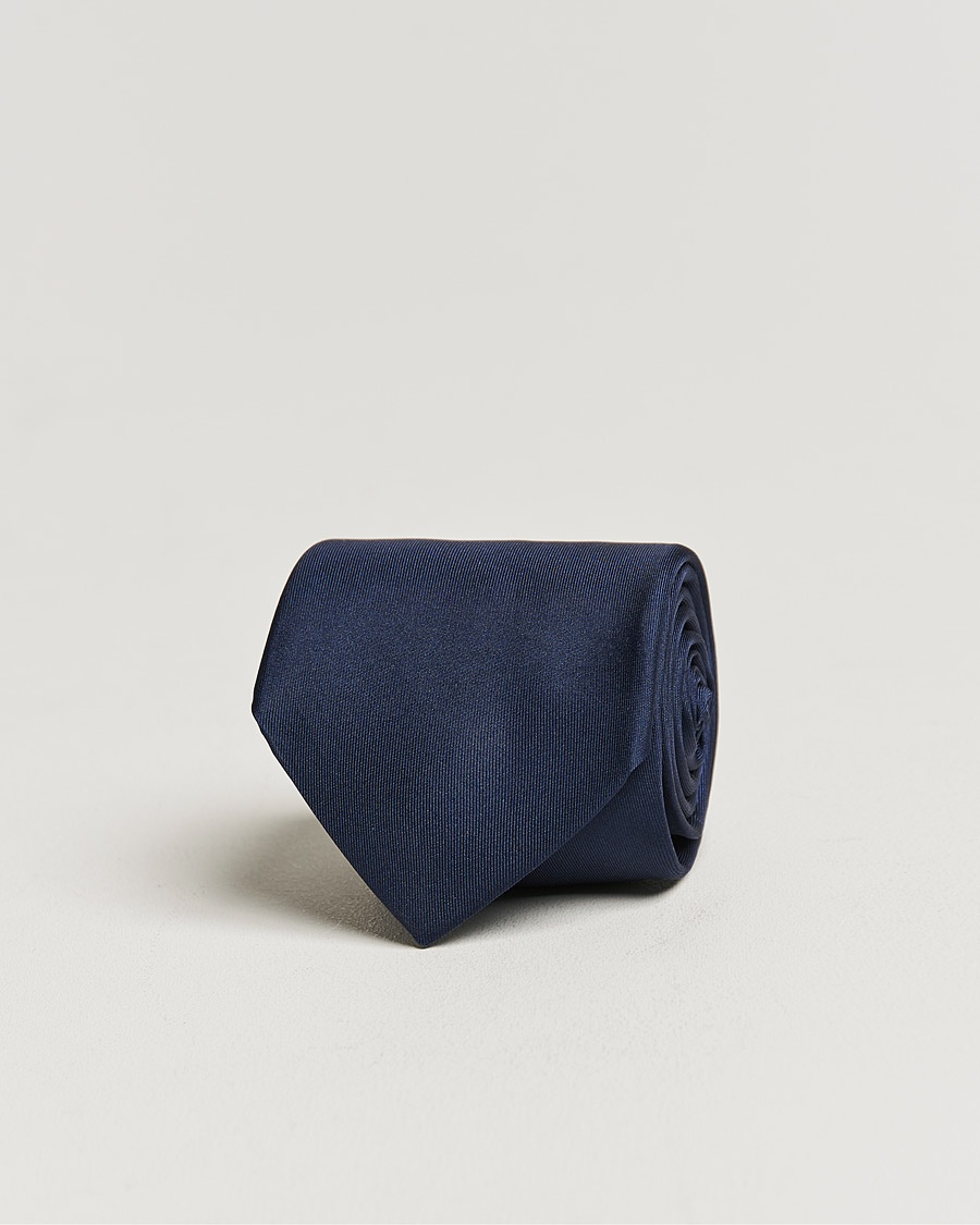 Herre |  | Stenströms | Silk Tie Plain Navy