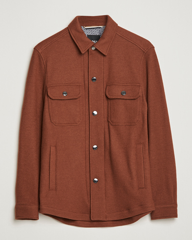 Herre | An overshirt occasion | BOSS BLACK | Carper Wool Overshirt Medium Brown