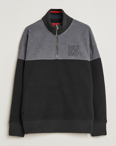 Herre | HUGO | HUGO | Dorpin Half Zip Sweater Black