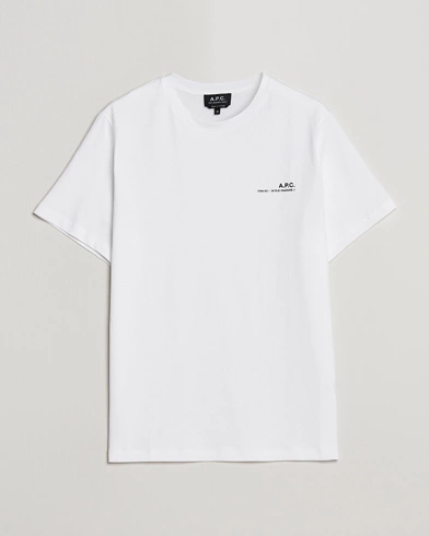 Herre | Kortærmede t-shirts | A.P.C. | Item T-Shirt White