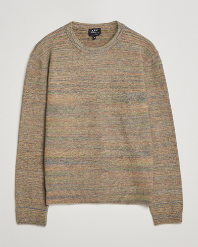 Herre | Strikkede trøjer | A.P.C. | Degrade Sweater Light Khaki