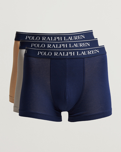 Herre | Boxershorts | Polo Ralph Lauren | 3-Pack Trunk Grey/Navy/Sand