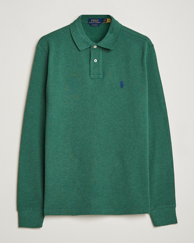 Herre |  | Polo Ralph Lauren | Custom Slim Fit Long Sleeve Polo Verano Green Heather
