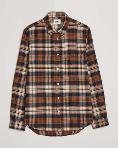 Herre | Skjorter | NN07 | Arne Brushed Cotton Checked Shirt Multi