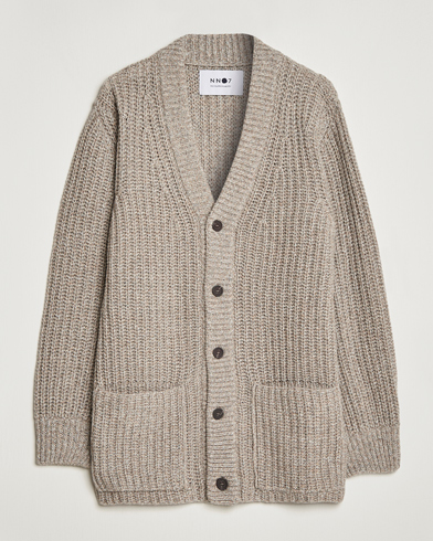 Herre | Business & Beyond | NN07 | Benzon Knitted Cardigan Stone