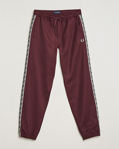 Herre | Sweatpants | Fred Perry | Taped Track Pants Oxblood