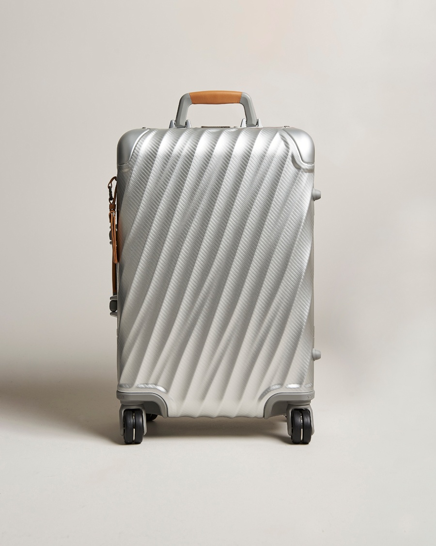 TUMI International Carry-on Aluminum Trolley Texture Silver – Sølv
