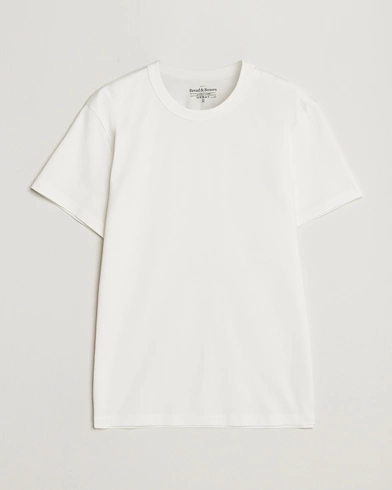 Herre | Kortærmede t-shirts | Bread & Boxers | Heavy Pima Cotton Crew Neck T-Shirt Ivory