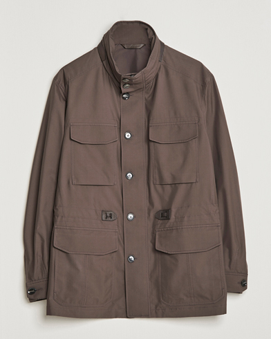 Herre |  | Brioni | Performa Silk Field Jacket Olive