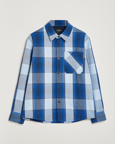 Herre | Shirt Jackets | A.P.C. | Basile Shirt Jacket Blue Plaid