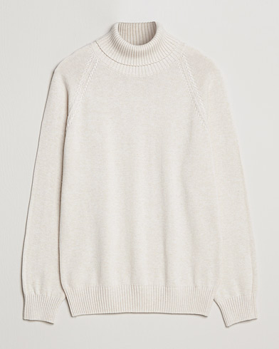 Herre | Trøjer | Oscar Jacobson | Connery Cotton Rollneck Off White