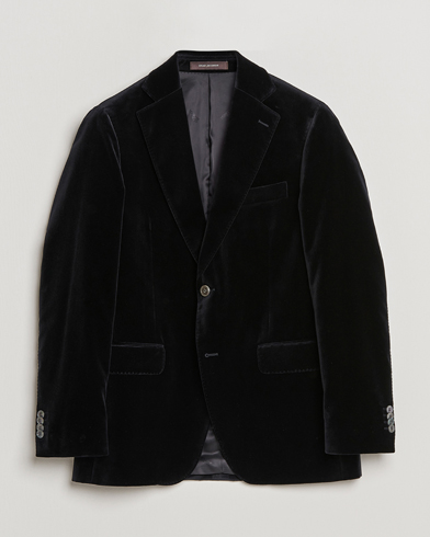 Herre | Blazere & jakker | Oscar Jacobson | Fogerty Velvet Blazer Black