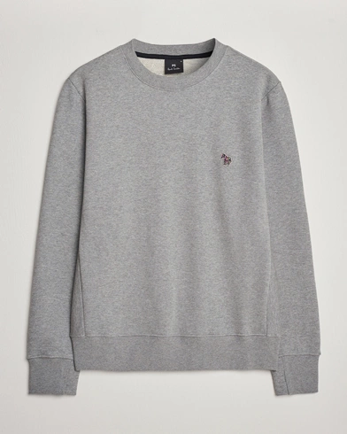 Herre |  | PS Paul Smith | Organic Cotton Crew Neck Sweatshirt Grey Melange