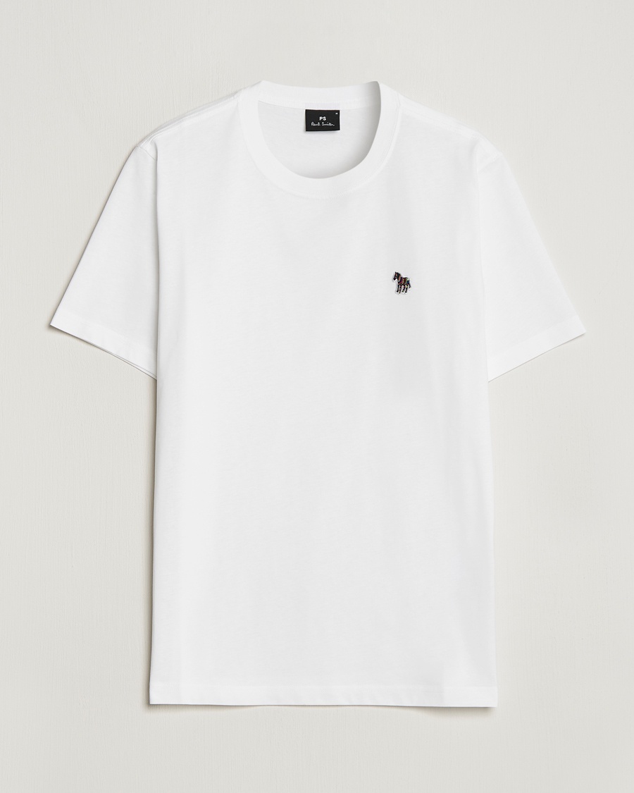 PS Paul Smith Organic Cotton Zebra T-Shirt White – Hvid