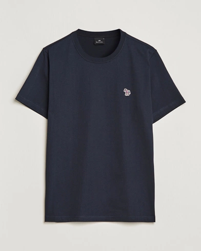 Herre | T-Shirts | PS Paul Smith | Classic Organic Cotton Zebra T-Shirt Navy