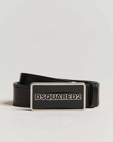 Herre | Dsquared2 | Dsquared2 | Logo Plated Belt Black