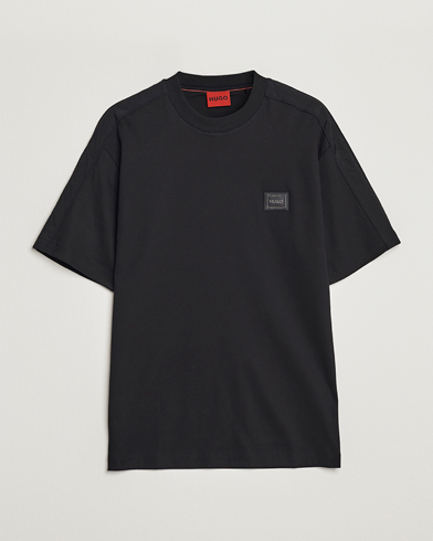 Herre | Sorte t-shirts | HUGO | Dalix Logo Crew Neck T-Shirt Black