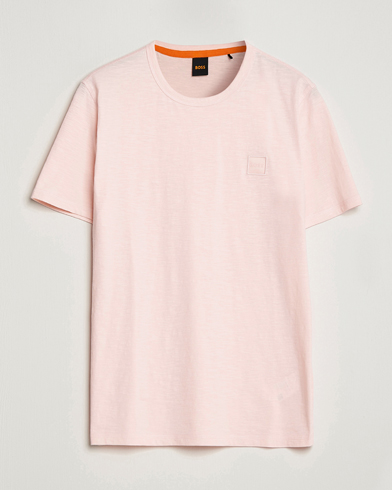 Herre |  | BOSS Casual | Tegood Slub Crew Neck T-Shirt Open Pink