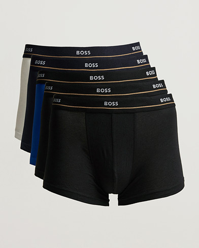 Herre | BOSS BLACK | BOSS BLACK | 5-Pack Trunk Boxer Black/Navy/Blue/White