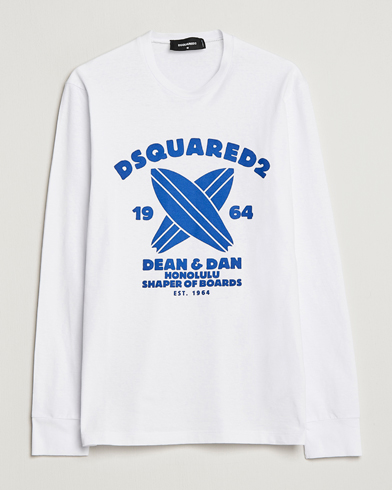 Herre | Dsquared2 | Dsquared2 | Long Sleeve Surf Tee White