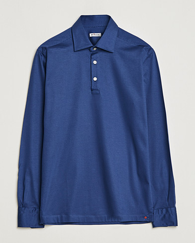 Herre | Kiton | Kiton | Popover Shirt Dark Blue