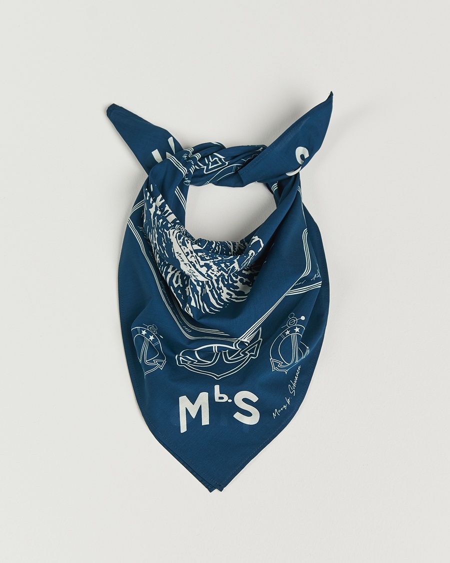 Merz b. Schwanen Merz b. SchwanenCotton BandanaInk Blue – Blå