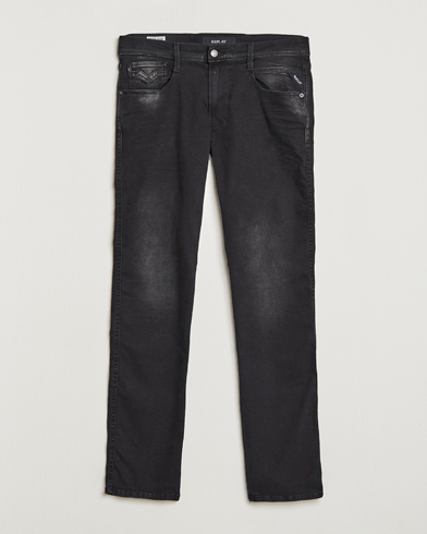 Herre | Sorte jeans | Replay | Anbass Hyperflex Recyceled 360 Jeans Washed Black