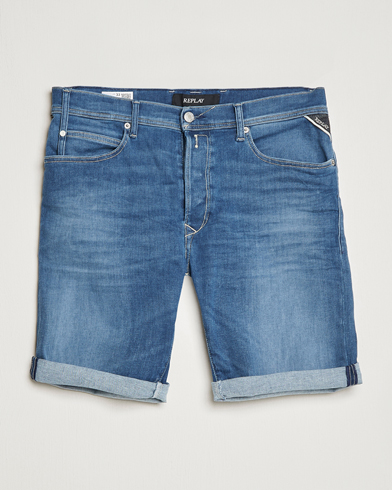 Herre | Shorts | Replay | RBJ901 Hyperflex Denim Shorts Medium Blue