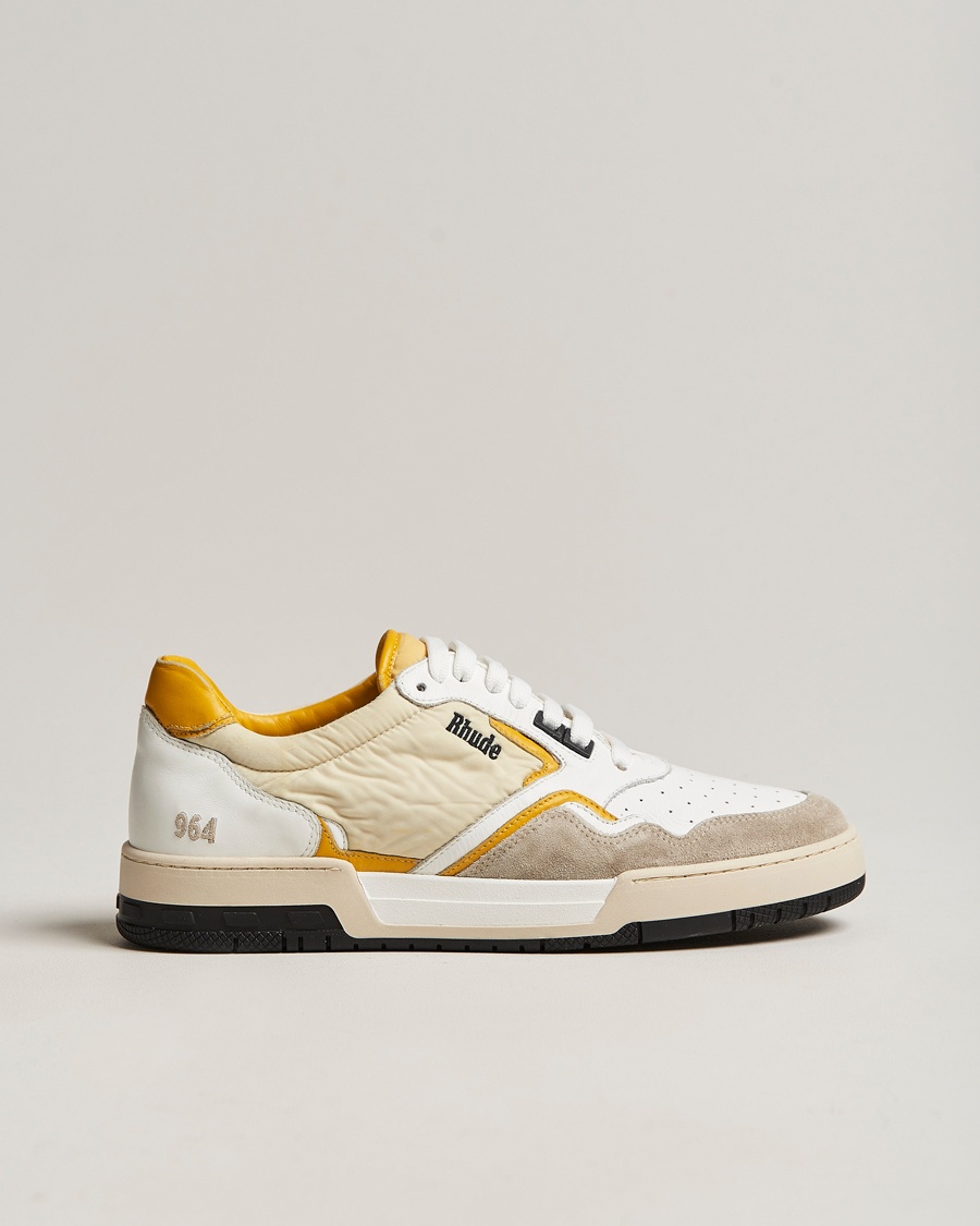 Herre | Luxury Brands | Rhude | Racing Sneakers White/Beige