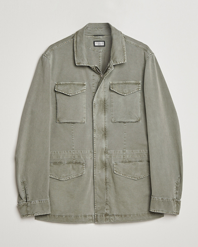 Herre | Formelle jakker | Brunello Cucinelli | Cotton Field Jacket Olive