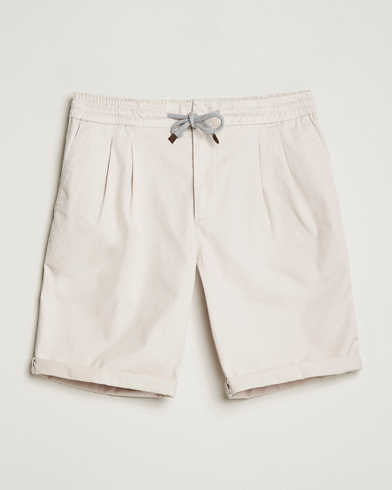 Herre | Chino shorts | Brunello Cucinelli | Drawstring Shorts Light Beige