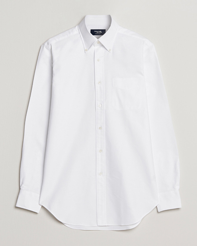 Herre | Japanese Department | Kamakura Shirts | Slim Fit Oxford BD Shirt White