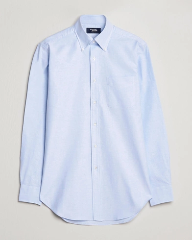 Herre | Kamakura Shirts | Kamakura Shirts | Slim Fit Oxford BD Shirt Light Blue