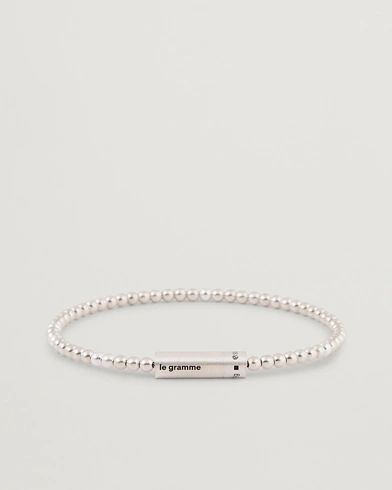 Herre |  | LE GRAMME | Beads Bracelet Brushed Sterling Silver 11g